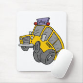 Crazy Yellow School Bus Muismat (Met muis)