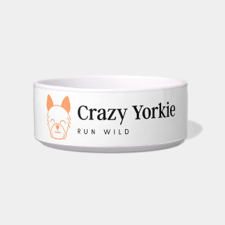 Crazy Yorkie Bowl Voerbakje