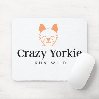 Crazy Yorkie Custom Computer Muismat