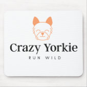Crazy Yorkie Custom Computer Muismat (Voorkant)