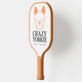 Crazy Yorkie Run Wild Aangepaste Pickleball Paddle (Links)