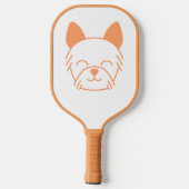 Crazy Yorkie Run Wild Aangepaste Pickleball Paddle (Achterkant)