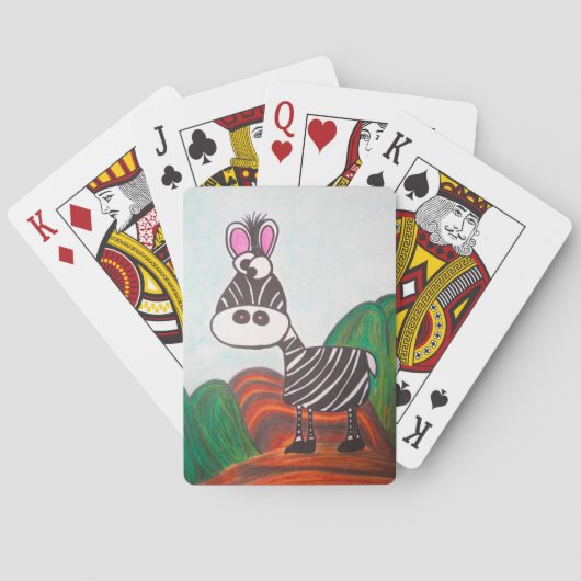 Crazy Zebra poker cards Pokerkaarten (Achterkant)