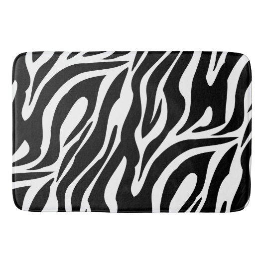 Crazy Zebra Stripes Badmat (Voorkant)