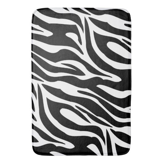 Crazy Zebra Stripes Badmat (Voorkant Verticaal)