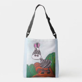 Crazy Zebra tote bag (Achterkant)