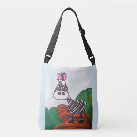 Crazy Zebra tote bag (Voorkant)