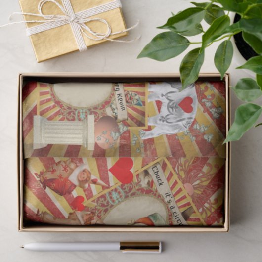  CrazyCircus Clown Weefselpapier Tissuepapier (Geschenk)