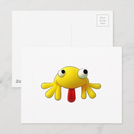 CrazyFrog.png Briefkaart (Voorkant / Achterkant)