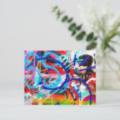 crazygraffiti2 briefkaart (Staand voorkant)