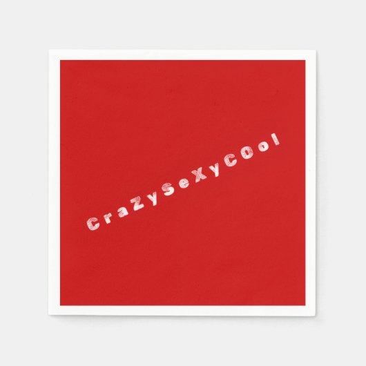 CrazySexyCool Papieren Servetten (Voorkant)
