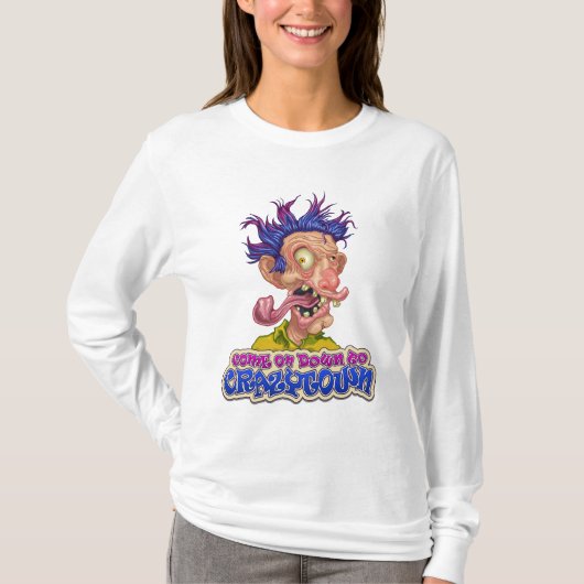 Crazytown Vrouwen T-shirt met lange mouwen (Voorkant)