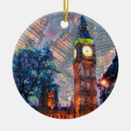Crcle Ornament-Big Ben Keramisch Ornament