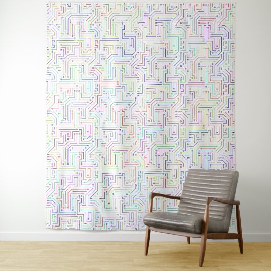 Crcuits Tapijt Wandkleed (In situ)