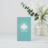 CRE8TIVE DESIGN 01-BLAUW VISITEKAARTJE (Staand voorkant)