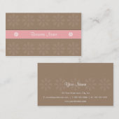 CRE8TIVE DESIGN 04 PINK MOCHA VISITEKAARTJE (Voorkant / Achterkant)