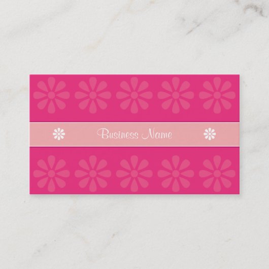 CRE8TIVE DESIGN 04 PINK VISITEKAARTJE (Voorkant)