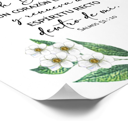 Crea en mi oh Dios, salmos 51 Póster Poster (Hoek)