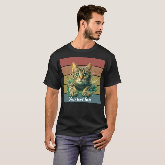 crea tu propia camiseta con gatito t-shirt (Voorkant volledig)