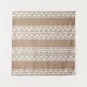 Crea wit kant: jute textuur wandkleed (Voorkant (horizontaal))