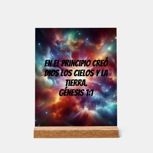 Creación Divina Acryl Bord (Voorkant)