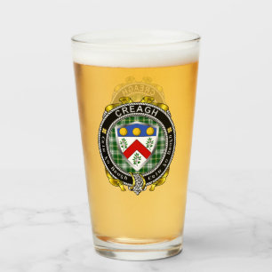Creagh Irish Shield Beer Glass Glas