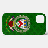 Creagh Irish Shield & Claddagh Personalized Case-Mate iPhone Case (Achterkant (horizontaal))