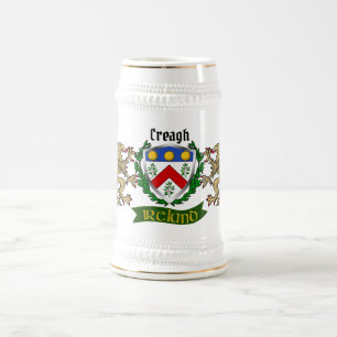 Creagh Irish Shield gepersonaliseerd Bierpul
