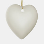 Cream 3d Effect Heart Ornament (Rechts)