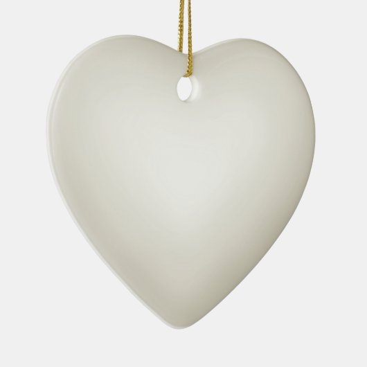 Cream 3d Effect Heart Ornament (Rechts)