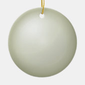Cream 3d Sphere Effect Ornament (Voorkant)