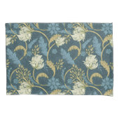 Cream and Blue Floral Art Nouveau  Kussensloop (Voorkant)