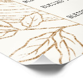 Cream and Bronze Beatitudes Inspiration Perfect Poster (Hoek)