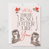 Cream and Brown Otter Pun Mother's Day Card Feestdagenkaart (Voorkant)