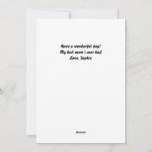 Cream and Brown Otter Pun Mother's Day Card Feestdagenkaart (Achterkant)