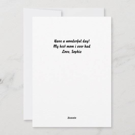 Cream and Brown Otter Pun Mother's Day Card Feestdagenkaart (Achterkant)