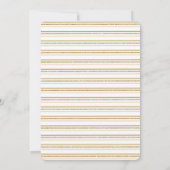 Cream and Gold Floral Garden Baptisme Kaart (Achterkant)