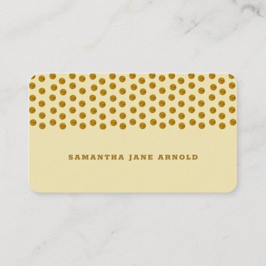 Cream and Gold Polka Dot, Diaper Raffle Ticket Informatiekaartje (Achterkant)