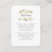 Cream and Ivory WEDDING Routebeschrijving Informatiekaartje (Voorkant)