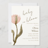 Cream and Pink Watercolor Kaart (Voorkant)