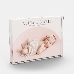 Cream Arch Baby Photo Keepsake Fotoblokken