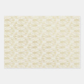 Cream Art Deco Inpakpapier Vel (Voorkant 2)