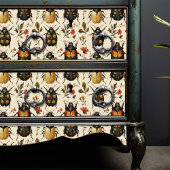  Cream Art Deco Kever Floral Shabby Chic Tissuepapier