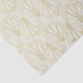 Cream Art Deco Tissuepapier (Detail)