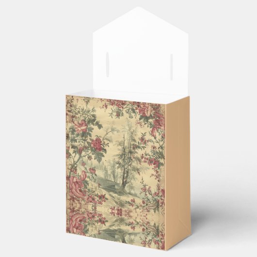 Cream Asian Floral International Blossom Bedankdoosjes (Geopend)