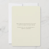 Cream Autumnal Florals Thanksgiving Fotokaart Feestdagenkaart (Achterkant)