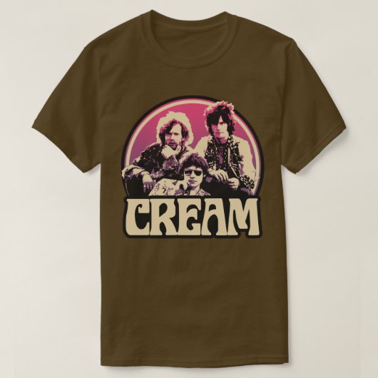 Cream Band T-shirt (Design voorkant)