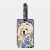 CREAM batik chow bagagelabel (Achterkant verticaal)