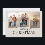 Cream Beach Collage Foto Kerst Kaart<br><div class="desc">Collage Photo Cream Christmas Kaart. 3 foto's. Cream achtergrond. Jaar in de Review.</div>