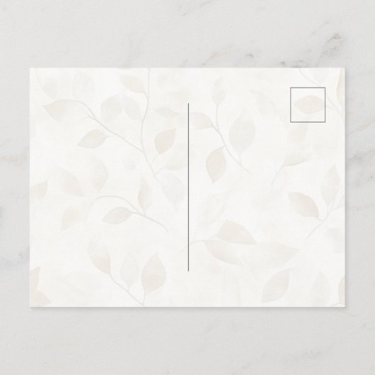 Cream Beach Sea Turtles Thinking of you Briefkaart (Achterkant)